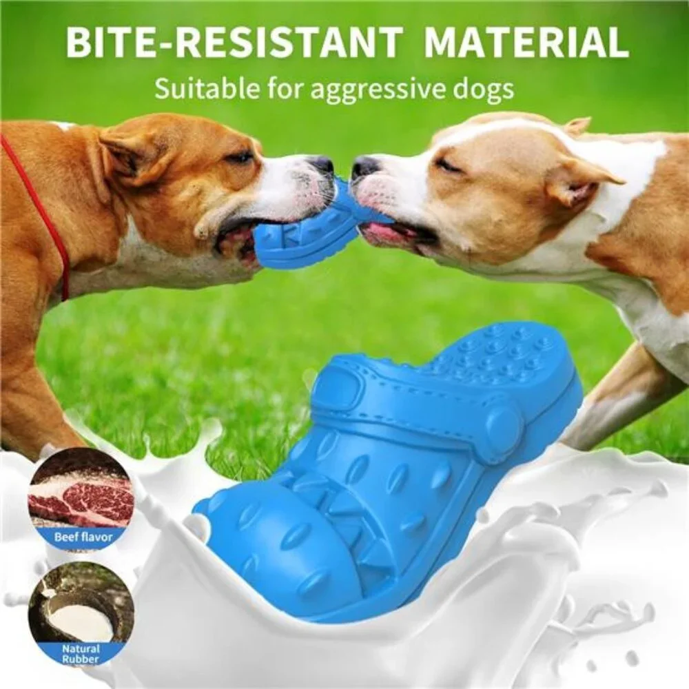 Dog Toys for Aggressive Chewers Large Breed, Slipper Shape Squeaky